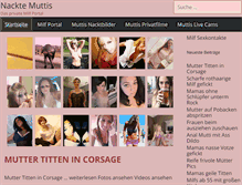 Tablet Screenshot of nacktemuttis.com